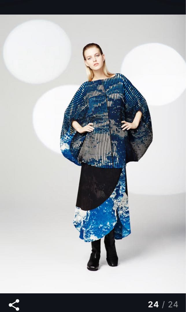 issey miyake 宇宙 変形サークル トップス イッセイミヤケ