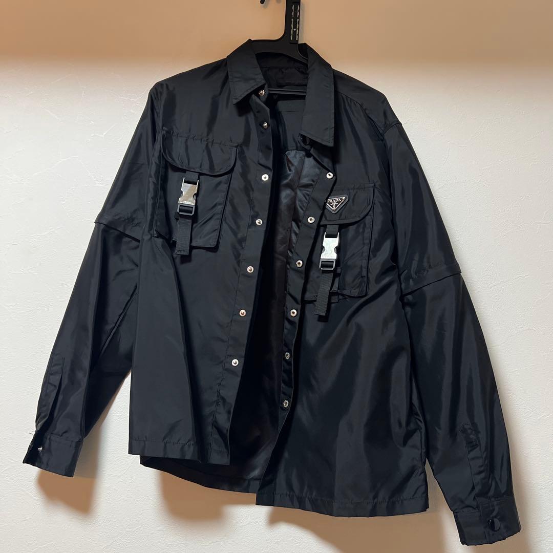 ブラックナイロンジャケット　限定セール　当日発送