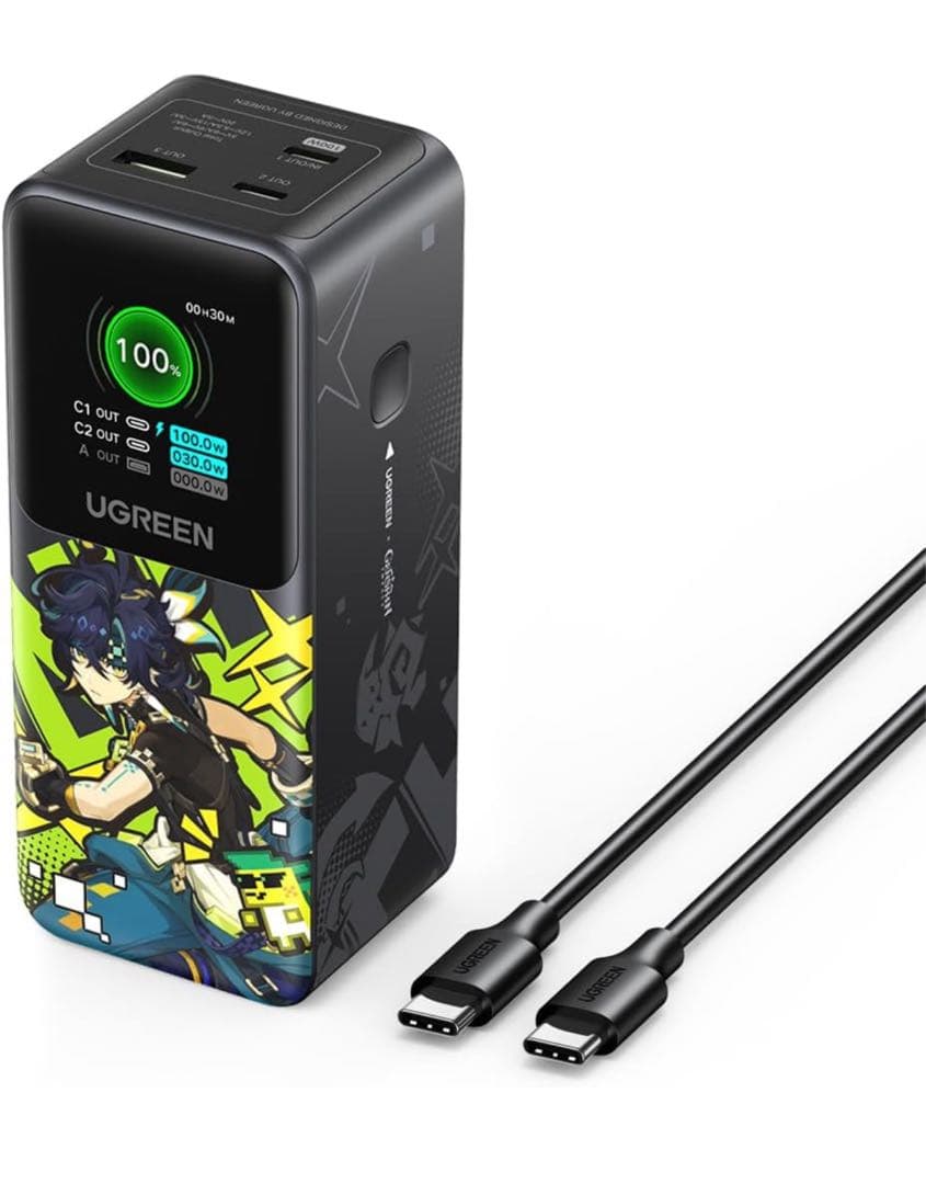 新品未開封品UGREEN Nexode モバイルバッテリー 原神モデル