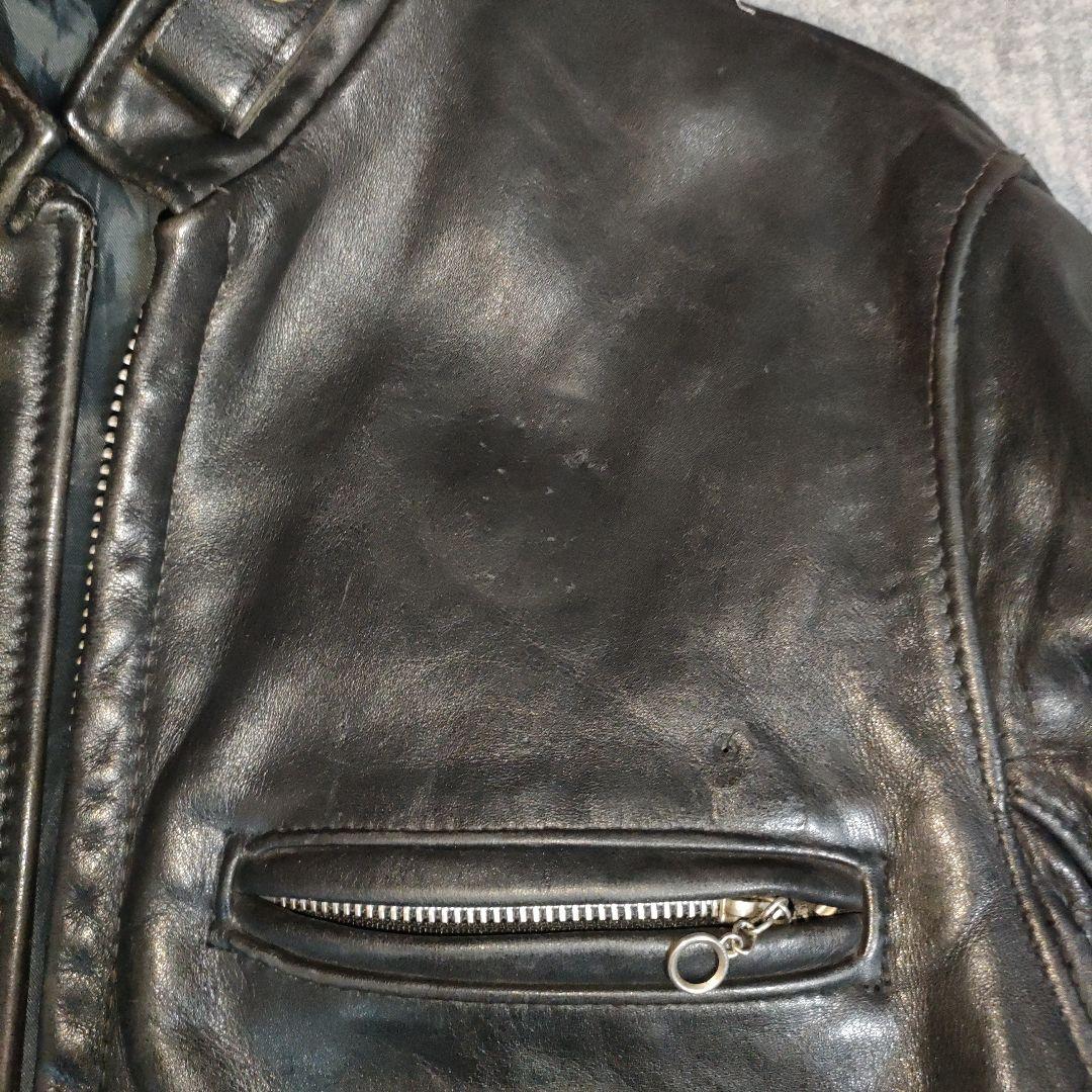 T*A様 人気定番Schot別注641SPシングルライダースジャケット３４ダメな