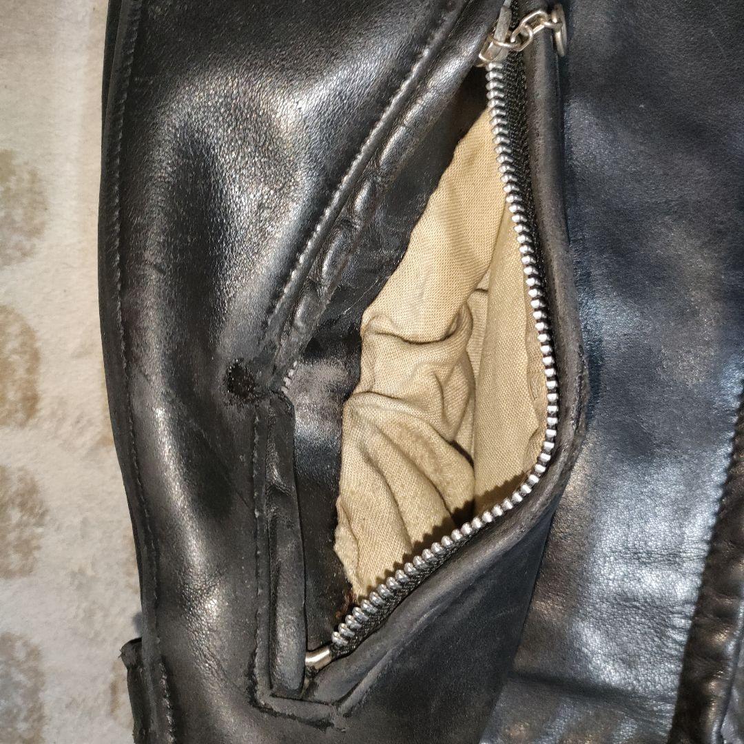 T*A様 人気定番Schot別注641SPシングルライダースジャケット３４ダメな