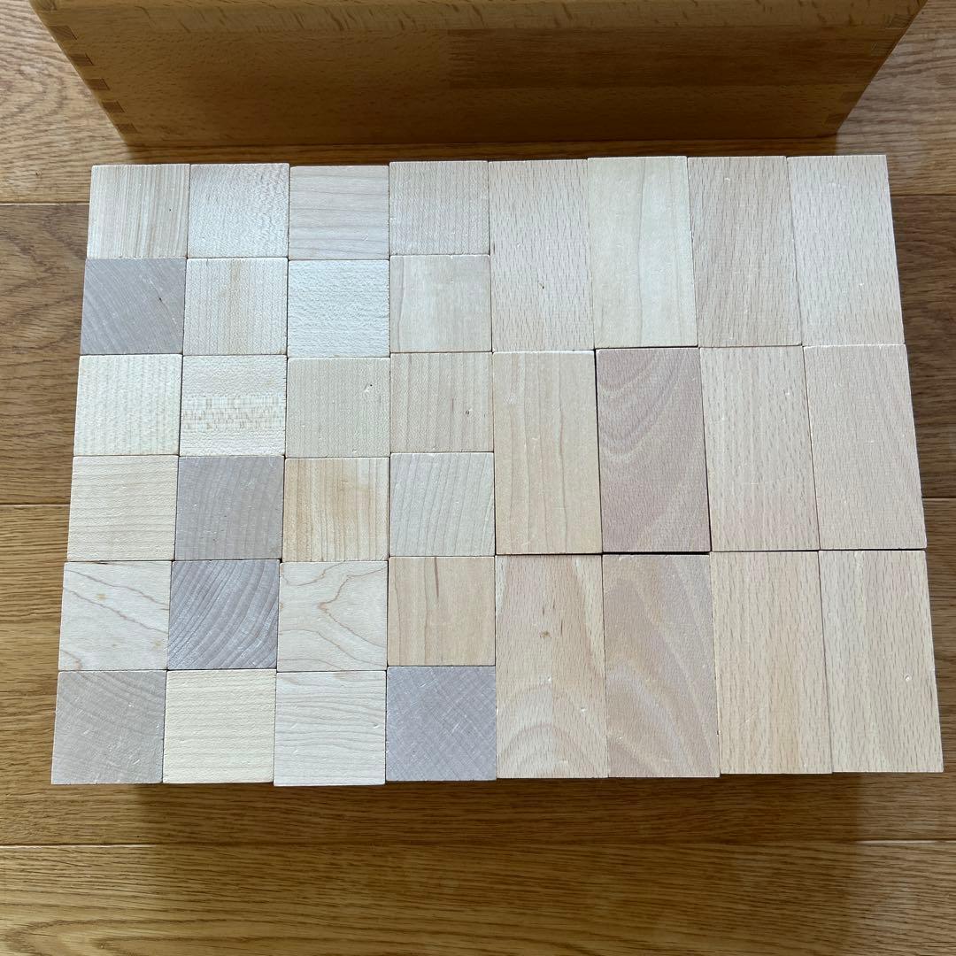 良品！ドクスピール　オリジナル積み木　96個　木箱付き