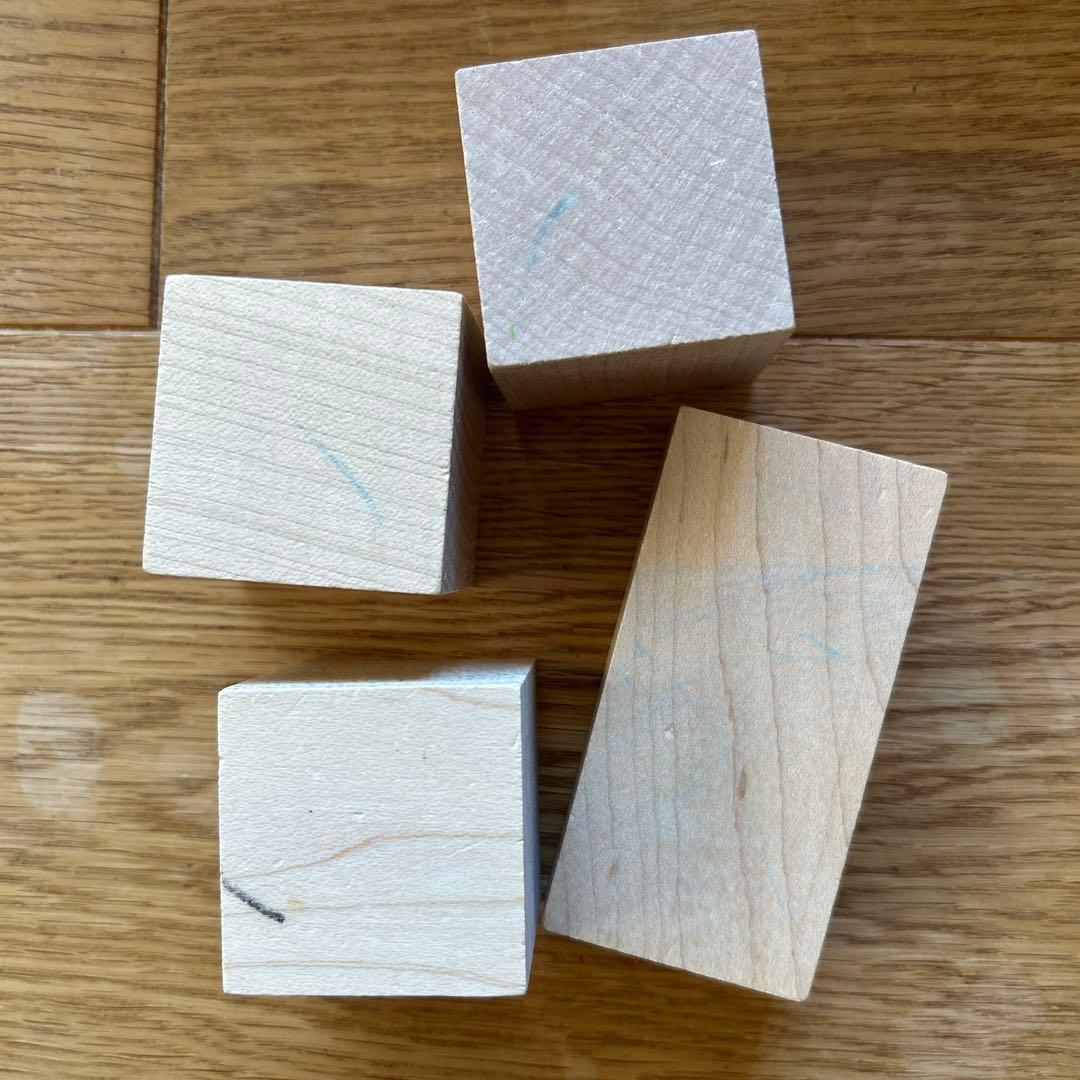 良品！ドクスピール　オリジナル積み木　96個　木箱付き