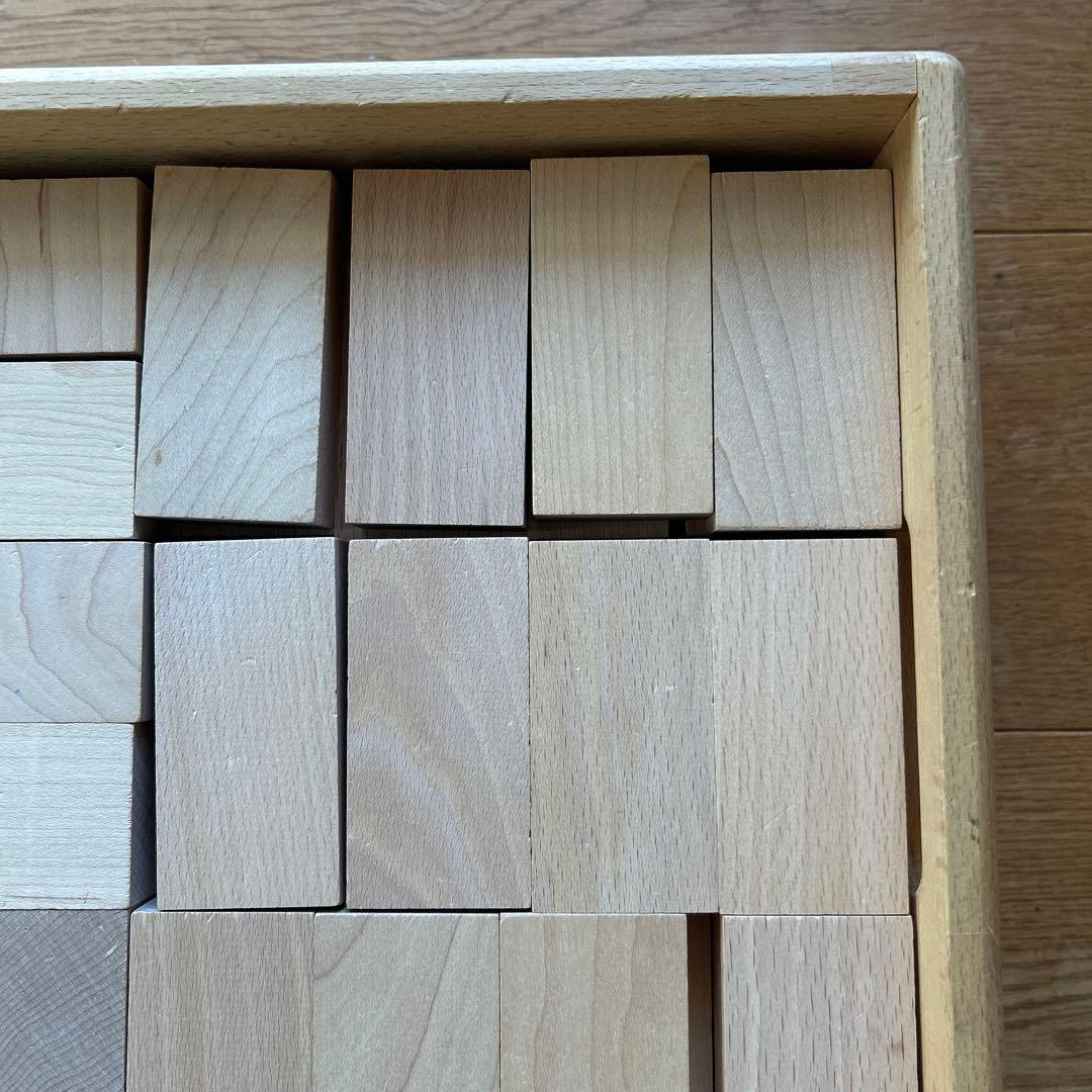 良品！ドクスピール　オリジナル積み木　96個　木箱付き