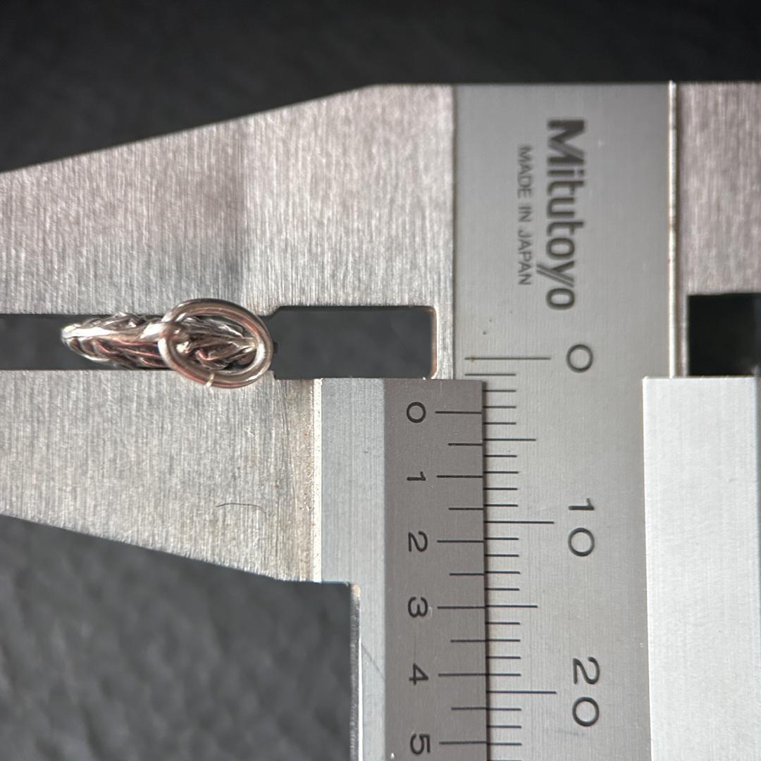 スウィートハートジュエリー　WW2　シルバー　ピアスハートチェーン模様