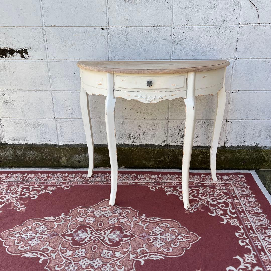 アンティークデザイン◾️木製コンソールテーブル 飾り台 ディスプレイ台 木製棚