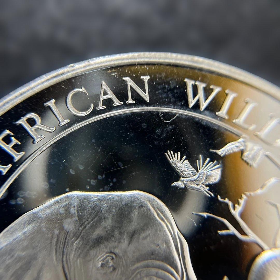 【純銀】ソマリア共和国　2018年　エレファント銀貨100シリング　1オンス②