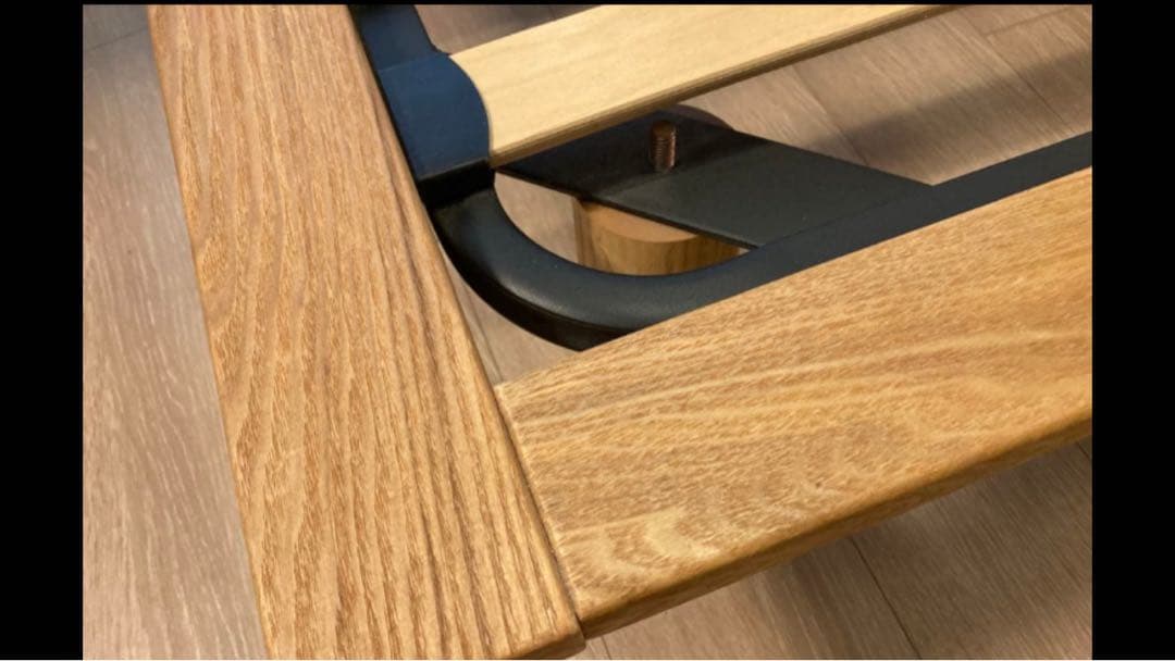 【しろくま。】無印良品　木製ベットフレームセミダブル（脚付き）