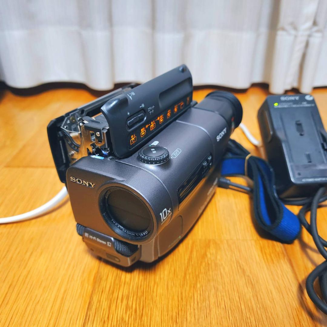 【動作確認済】SONY Hi8 高画質 ビデオカメラ CCD-TR3 セット