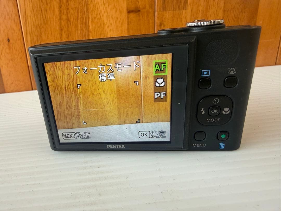 PENTAX OptioブラックRZ18デジカメ(a42)