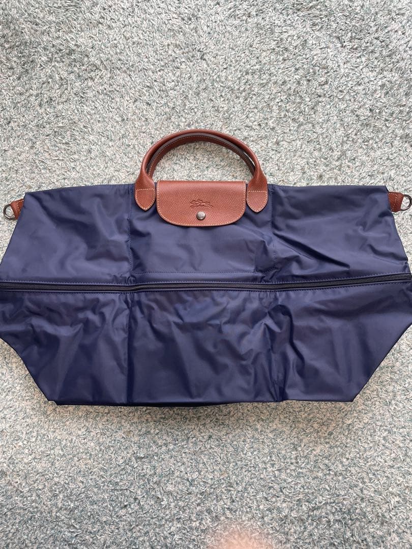 新品！ロンシャンボストンバック/トラベルバックネイビー