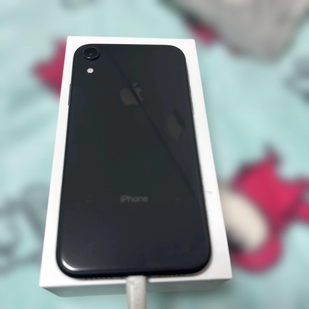 iPhone XR 64GB simフリー ブラック 付属品箱のみ