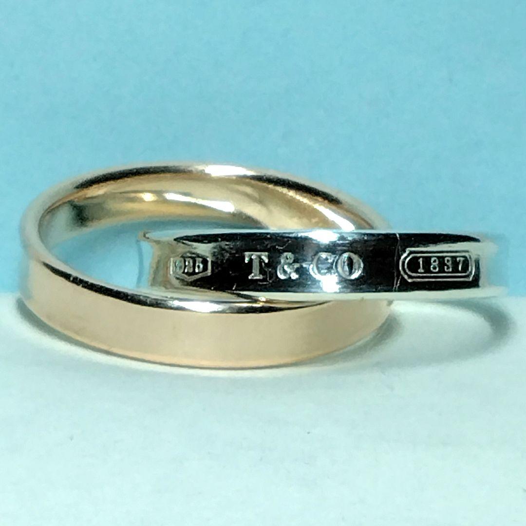 ティファニーインターロッキング シルバー＆ルベドメタル11.5号　　新品仕上げ
