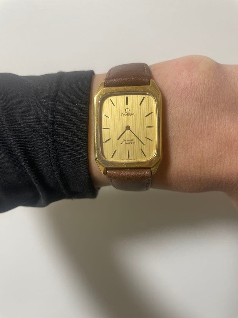 オメガ 時計 ゴールド 2針