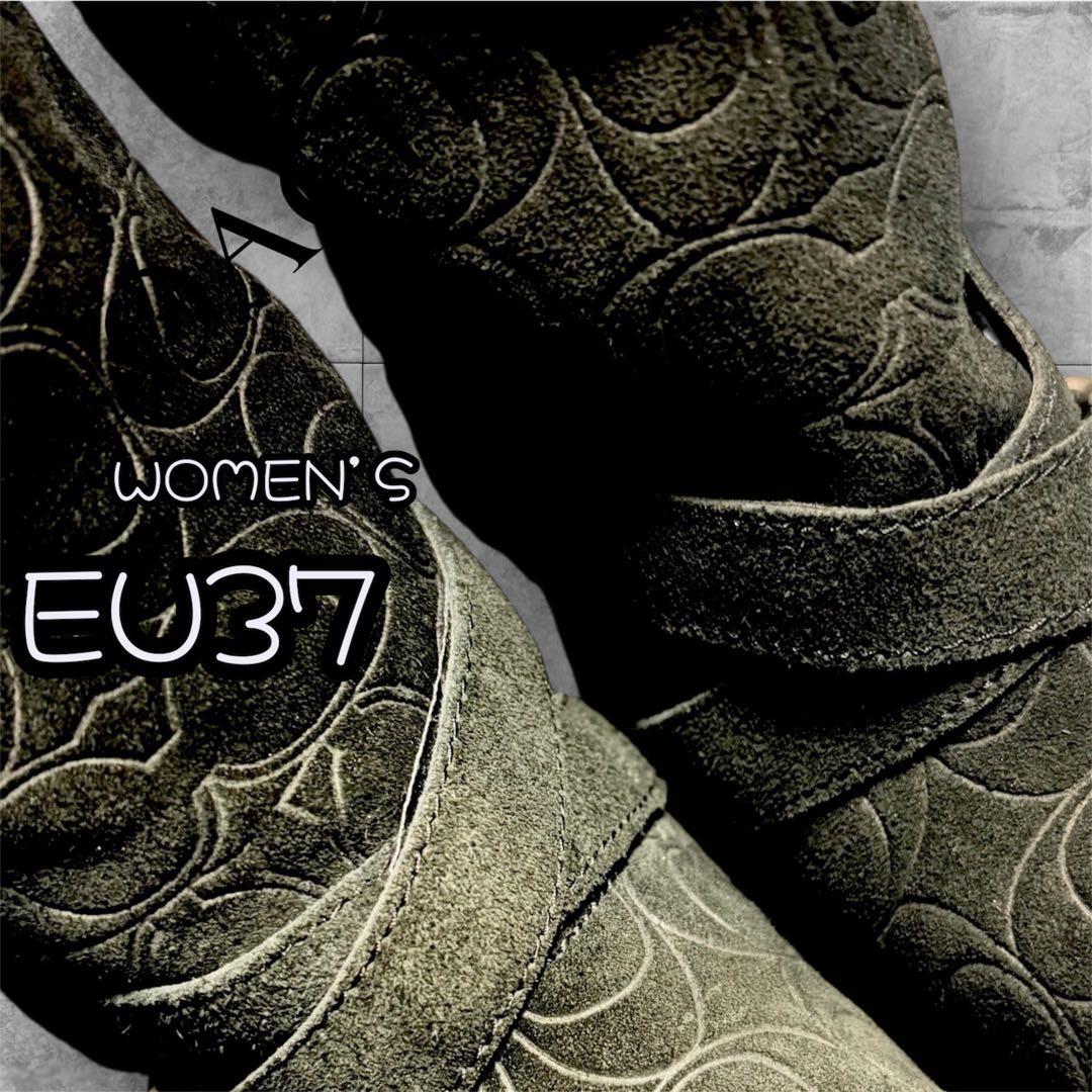 COACH シグネチャー スエード ロングブーツ ワークブーツ ムートンブーツ