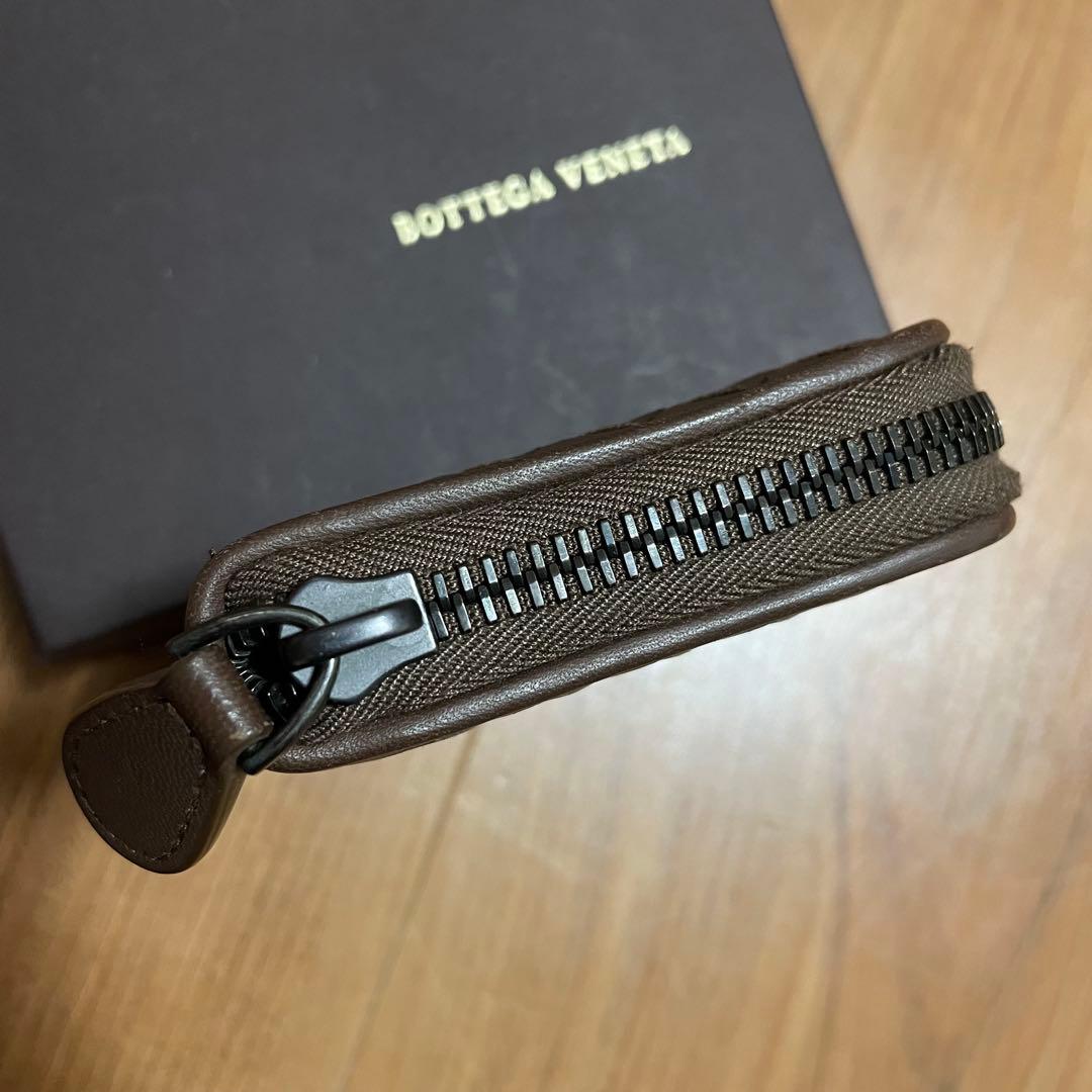 ボッテガヴェネタ　ラウンドファスナー　ケース　ブラウン　小銭入れ