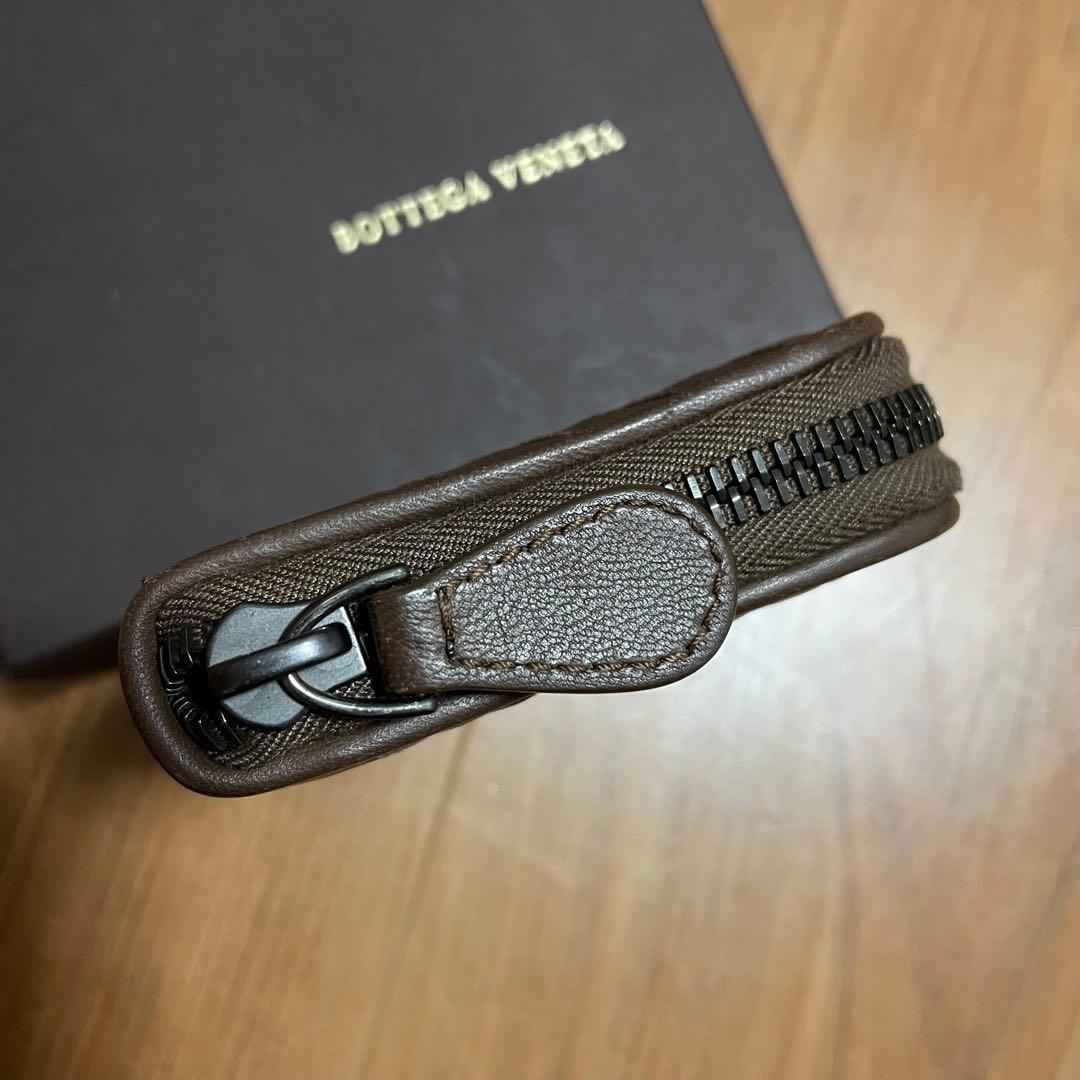 ボッテガヴェネタ　ラウンドファスナー　ケース　ブラウン　小銭入れ