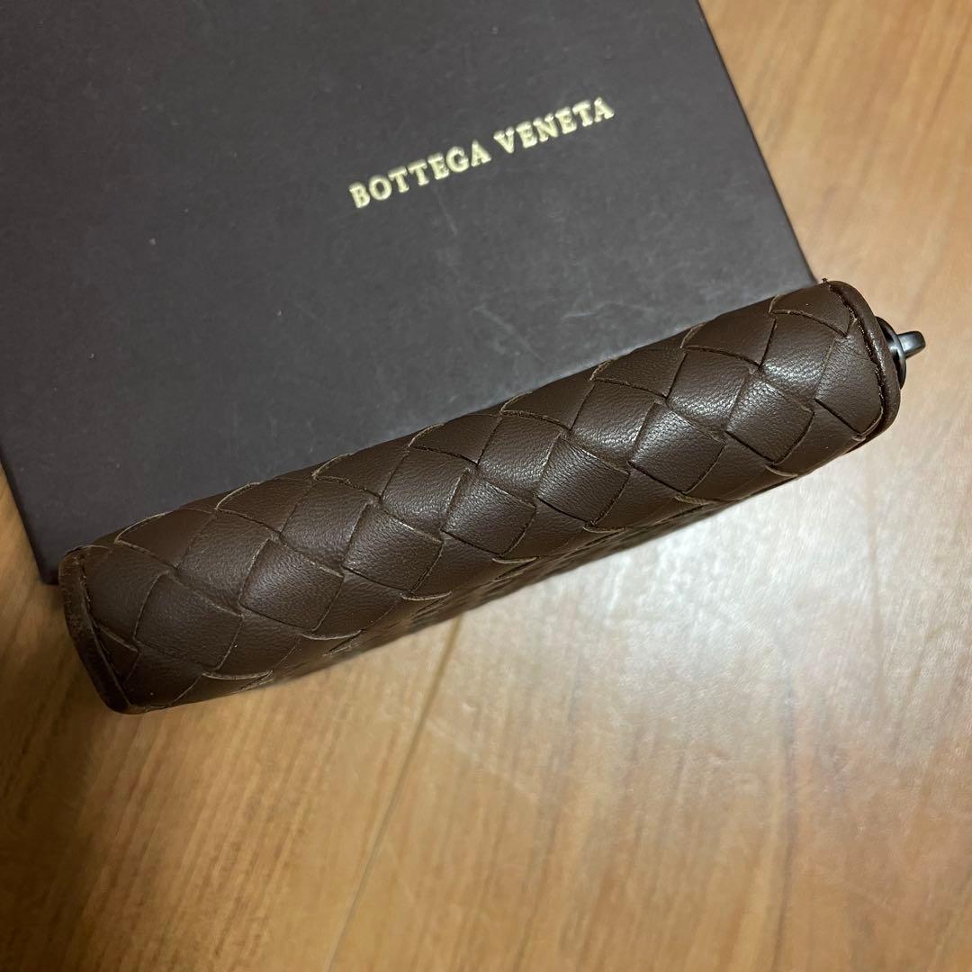 ボッテガヴェネタ　ラウンドファスナー　ケース　ブラウン　小銭入れ