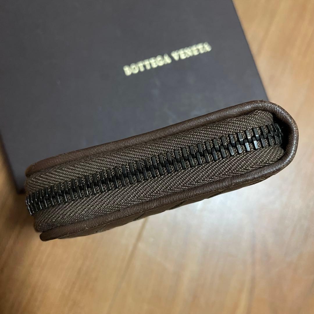 ボッテガヴェネタ　ラウンドファスナー　ケース　ブラウン　小銭入れ