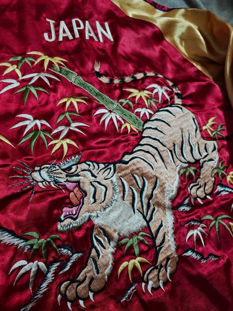 テーラー東洋 ２面用 虎ワシ 日本限定 スカジャン vintage サテン