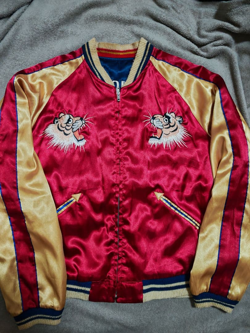 テーラー東洋 ２面用 虎ワシ 日本限定 スカジャン vintage サテン