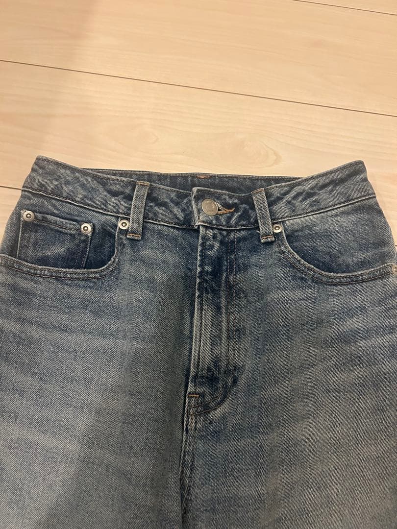 anuans Wide leg denim light blue サイズ1