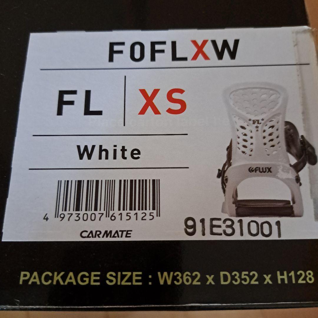 FLUX キッズ スノーボードビンディング XS ホワイト