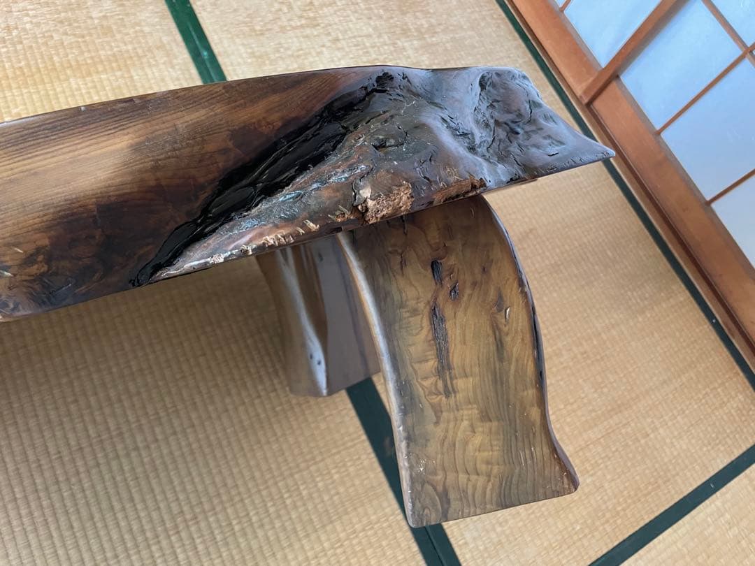 希少・屋久杉　木製座卓 天板９cm