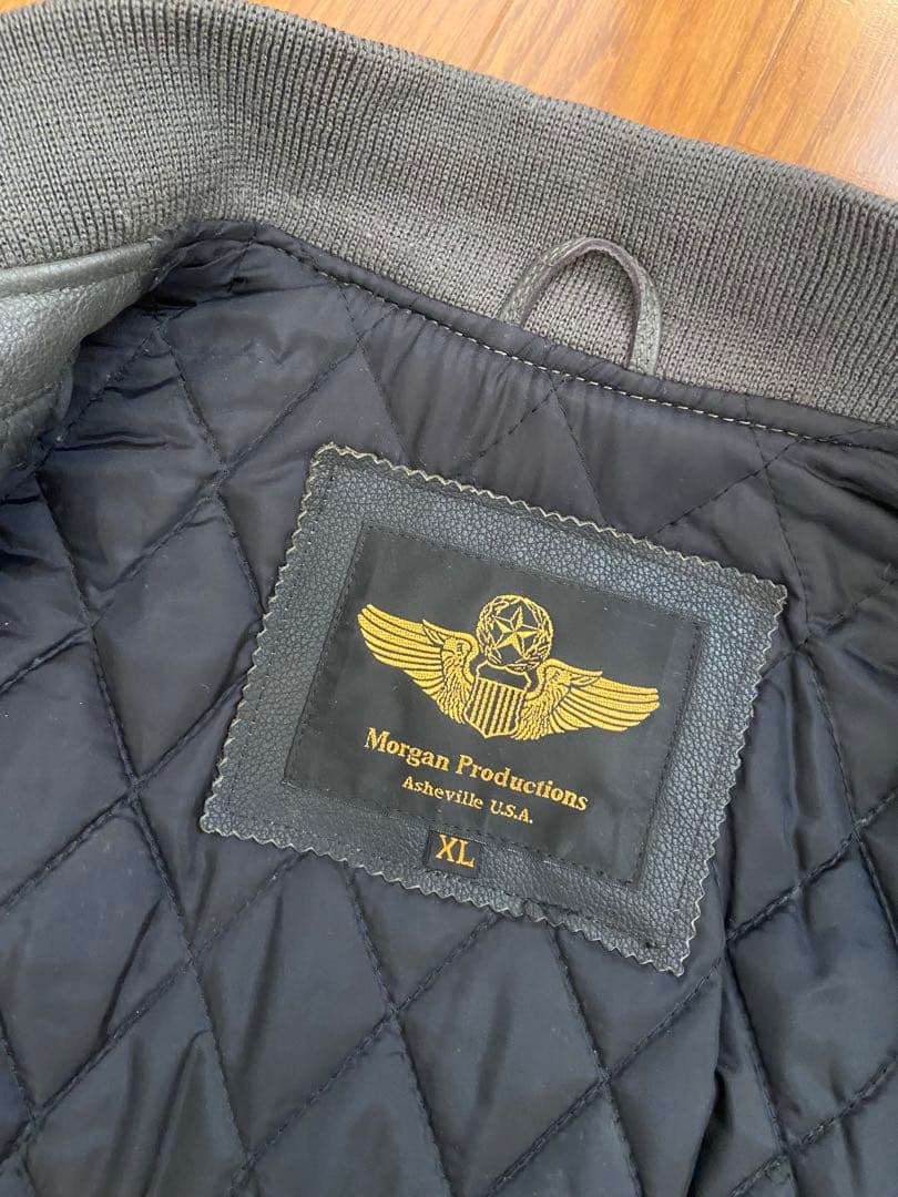 希少 Morgan Productions MA-1 本革 フライトジャケット