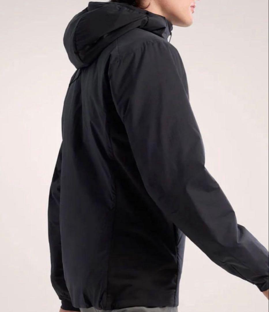 アークテリクス ATOM HOODY 黒 S 正規品 ネームロゴ ラストモデル！
