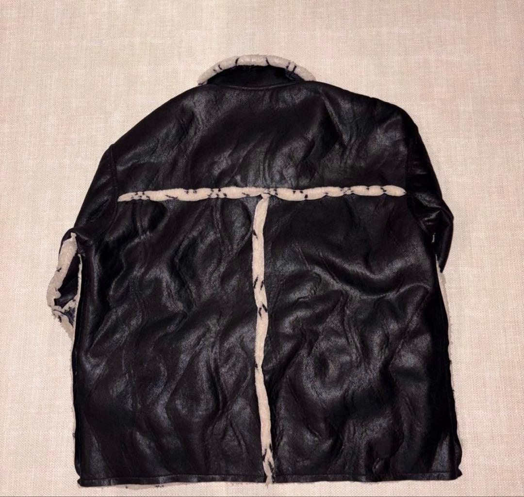 【selleglantセレグランテ】 リバーシブルフェイクムートンボアジャケット