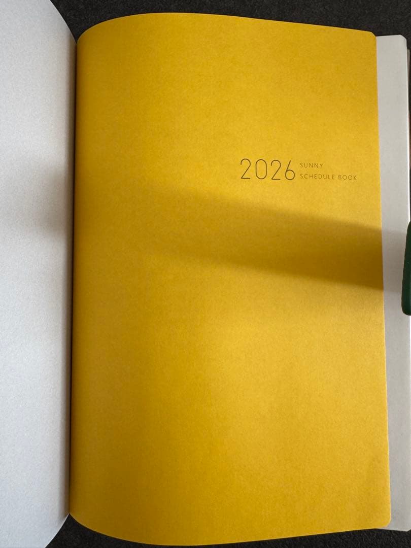 SUNNY スケジュール帳 ベージュとグリーン