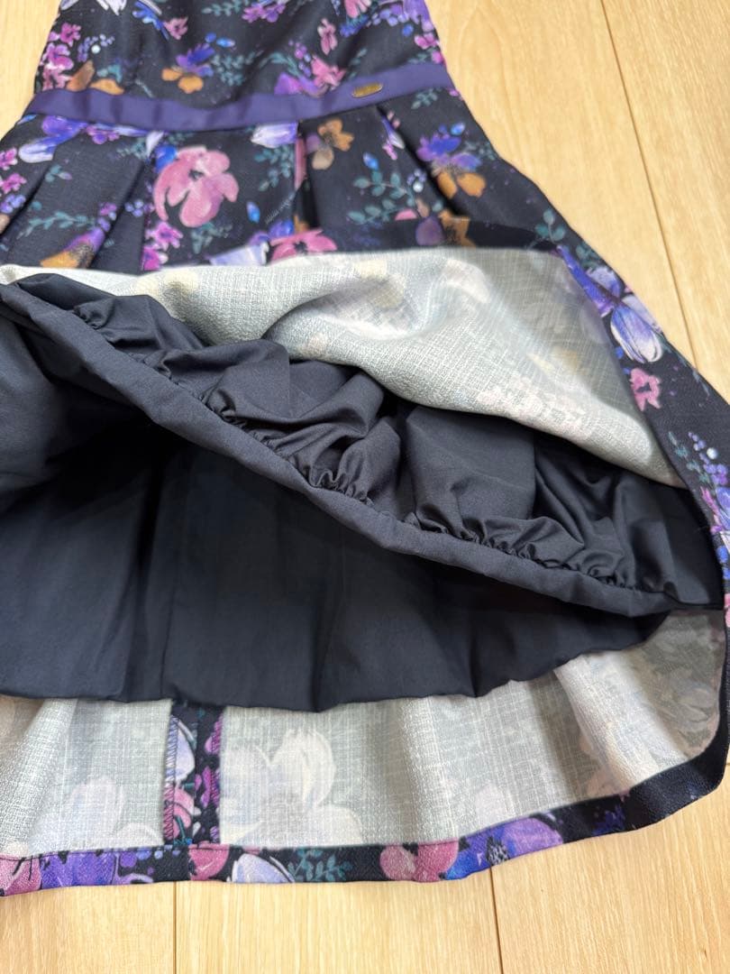 ANNA SUI mini 花柄ノースリーブワンピース