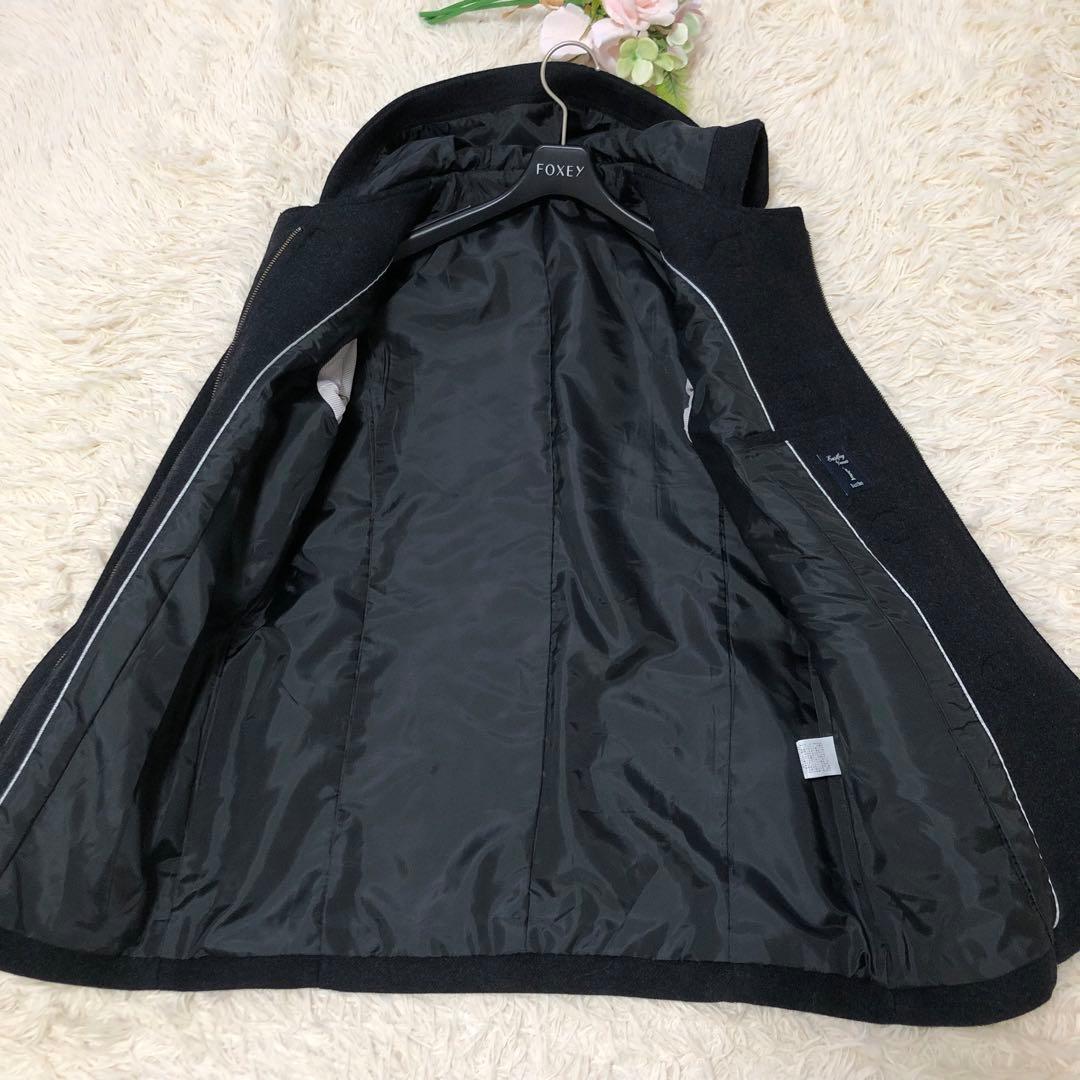 美品✨イーストボーイ　Venus アンゴラ混ダッフルコート フード　9