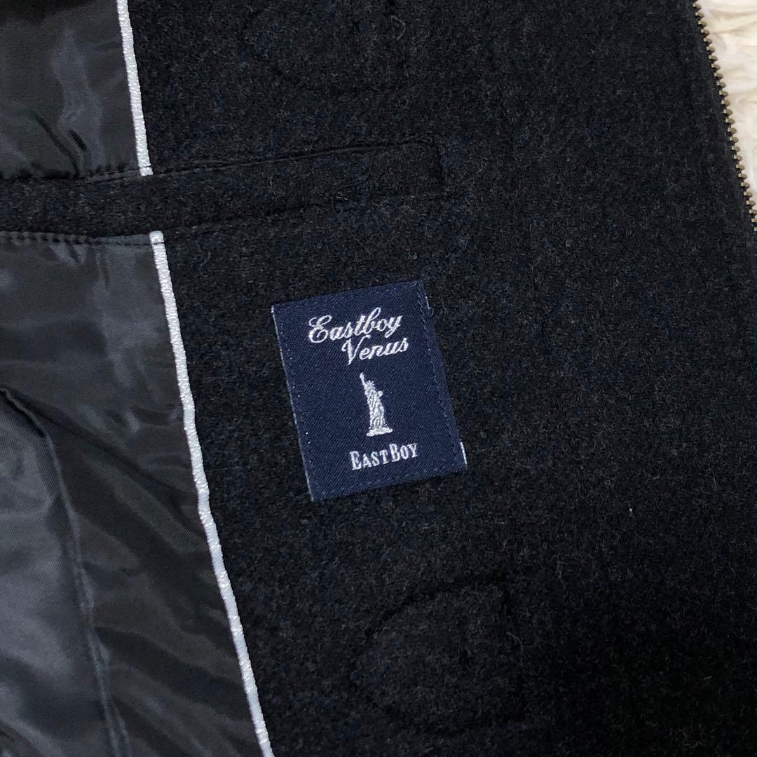 美品✨イーストボーイ　Venus アンゴラ混ダッフルコート フード　9