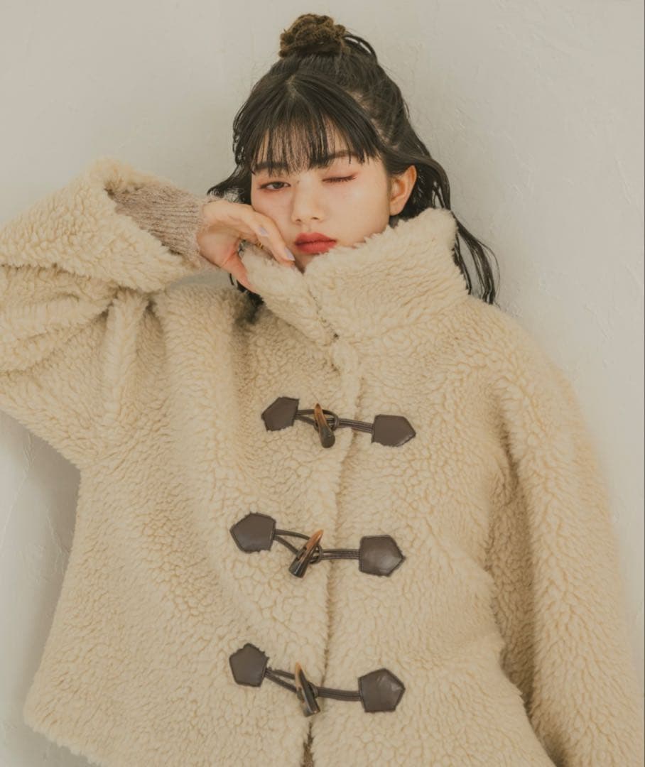 ［REMOON］ラメボアスタンドジャケット