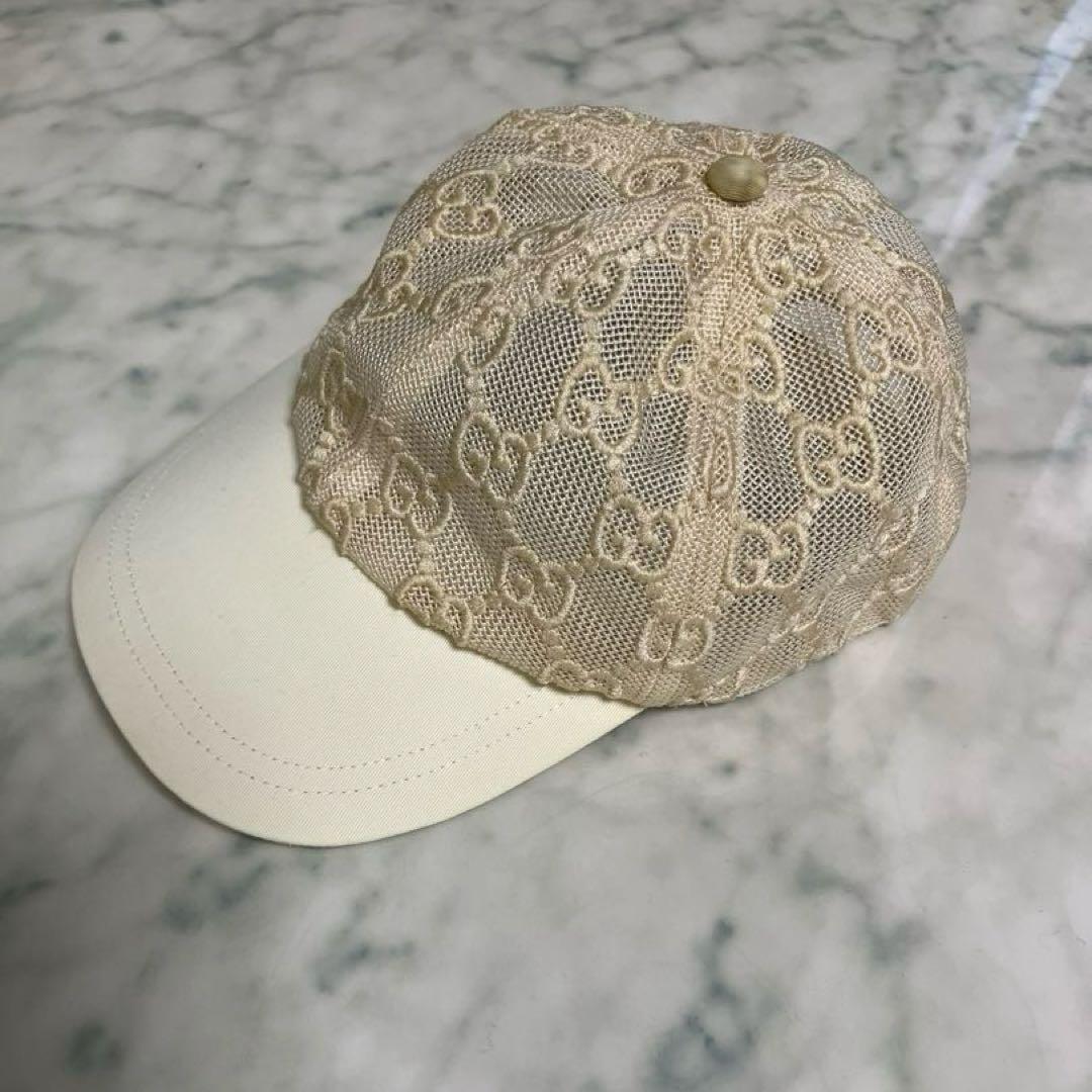 GUCCI グッチ 579155 GGエンブロイダリー ベースボールキャップ