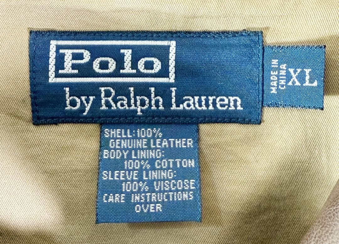 専用 US古着 POLO ラルフローレン 本革 ラムレザー ジャケット ブラウン