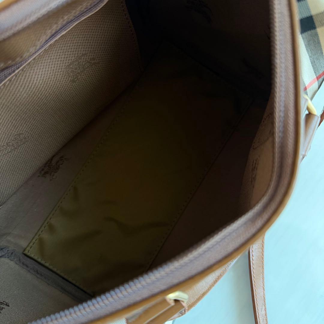 バーバリーズ　ミニボストンバッグ　2way ノバチェック　シャドーホース