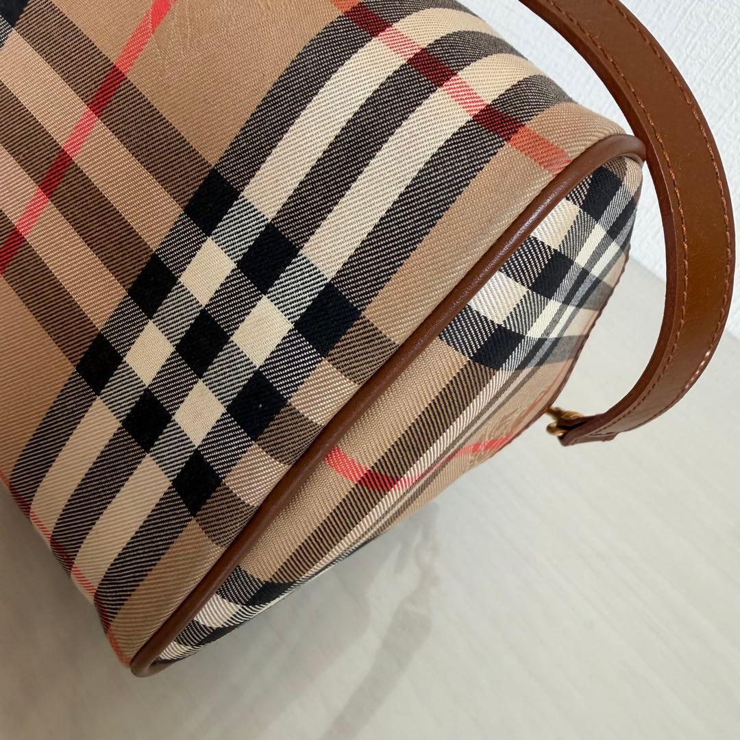 バーバリーズ　ミニボストンバッグ　2way ノバチェック　シャドーホース