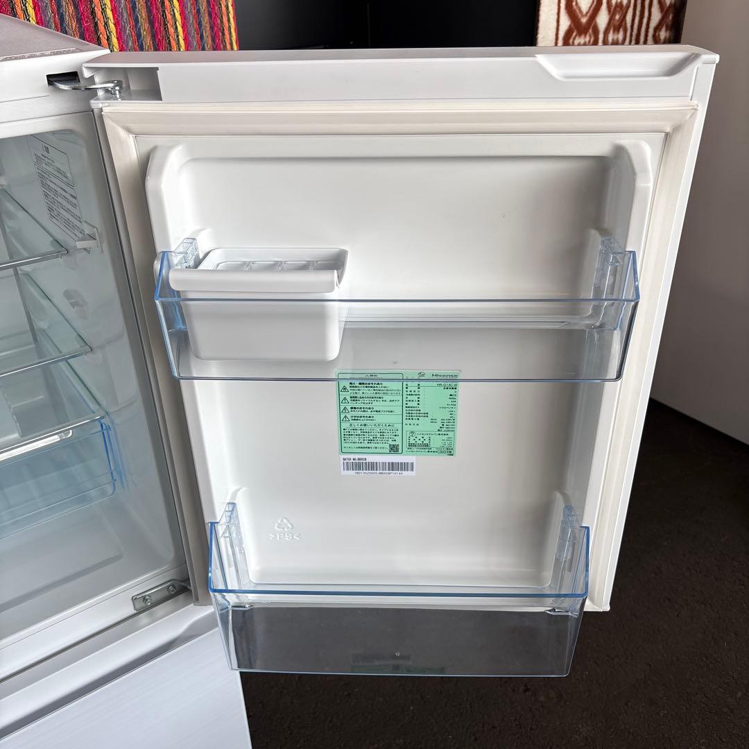 ハイセンス中古冷凍冷蔵庫135L2023年製 形名HR-G13C-W