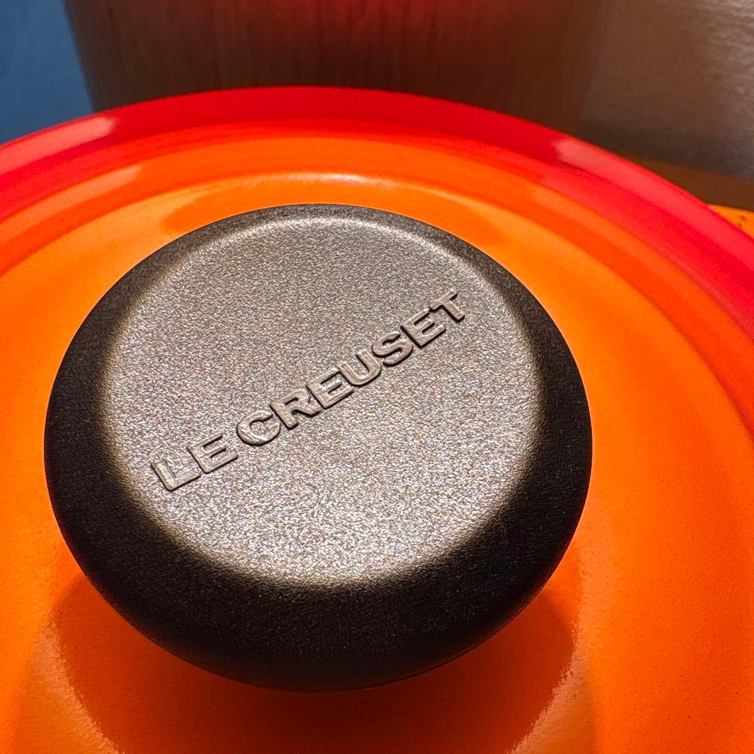 新品未使用　LE CREUSET　ココット エブリィ オレンジ 18cm