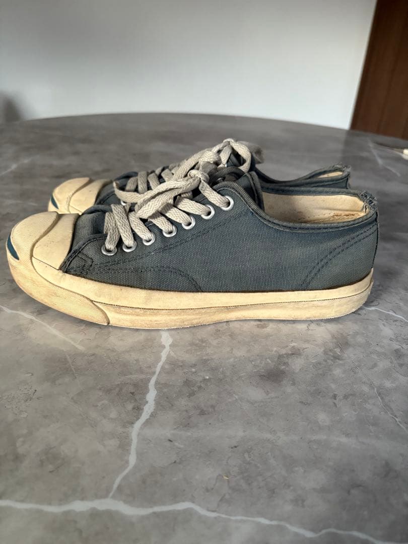 Converse Jack Purcell 青キャンバス USA製