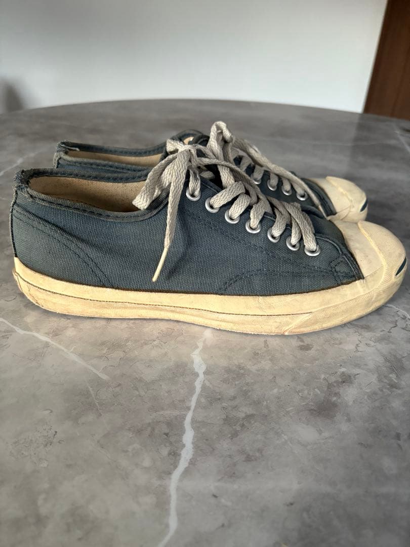 Converse Jack Purcell 青キャンバス USA製