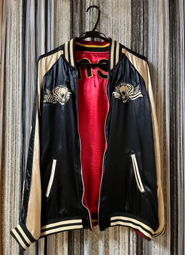 T*r様 バンソン リバーシブル スカジャン フライングスカル 星条旗