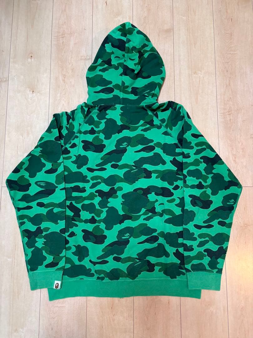 A BATHING APE カモフラージュパーカー Lサイズ グリーン