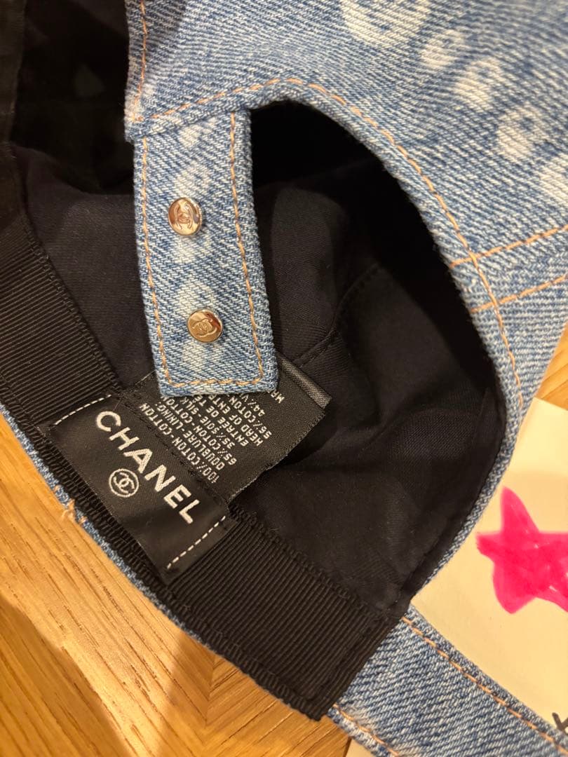 浜崎あゆみ着用　シャネル CHANEL 25SS デニムキャップ 帽子