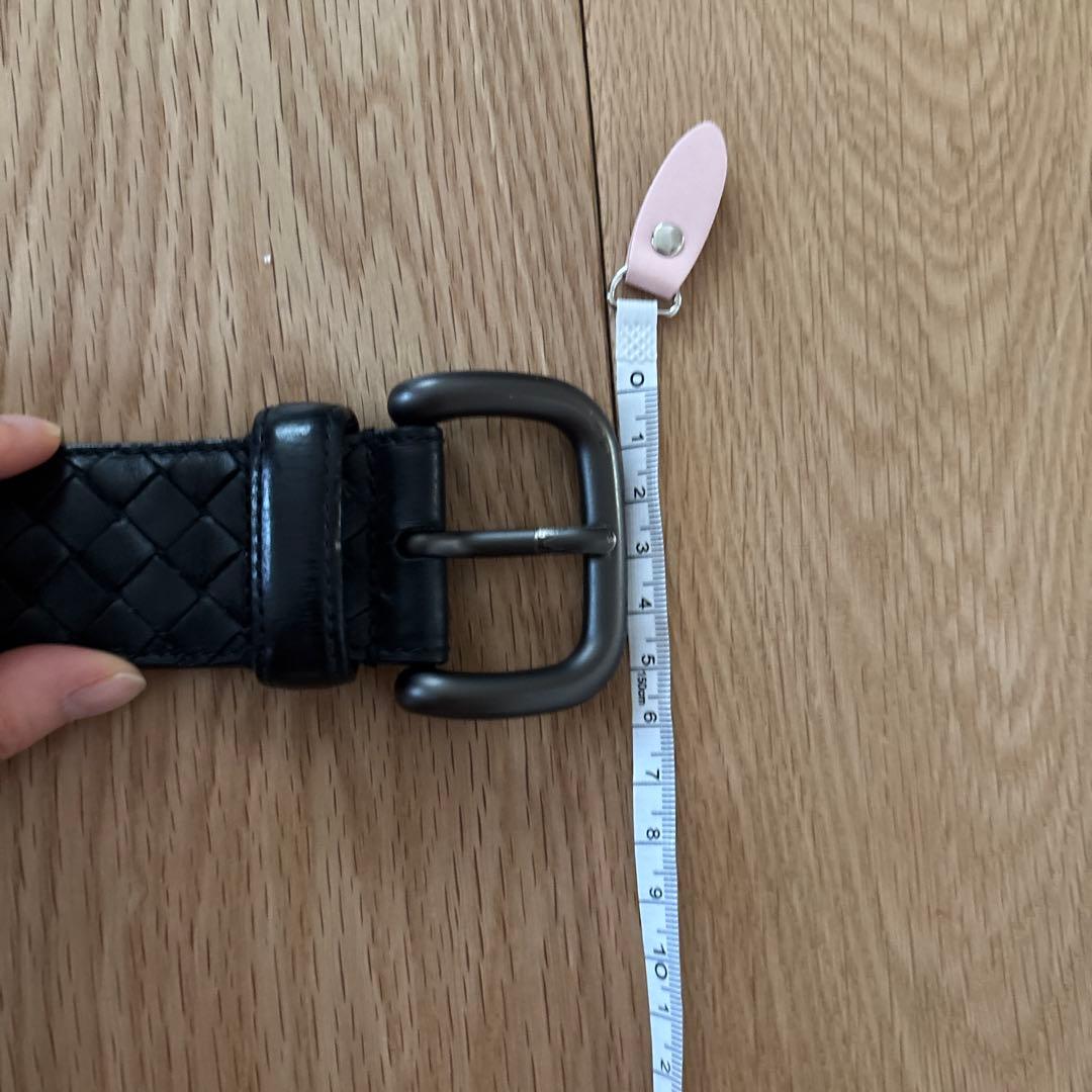 BOTTEGA VENETA ボッテガヴェネタブラック編み込みベルト