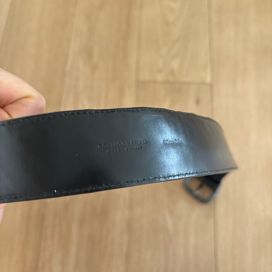 BOTTEGA VENETA ボッテガヴェネタブラック編み込みベルト