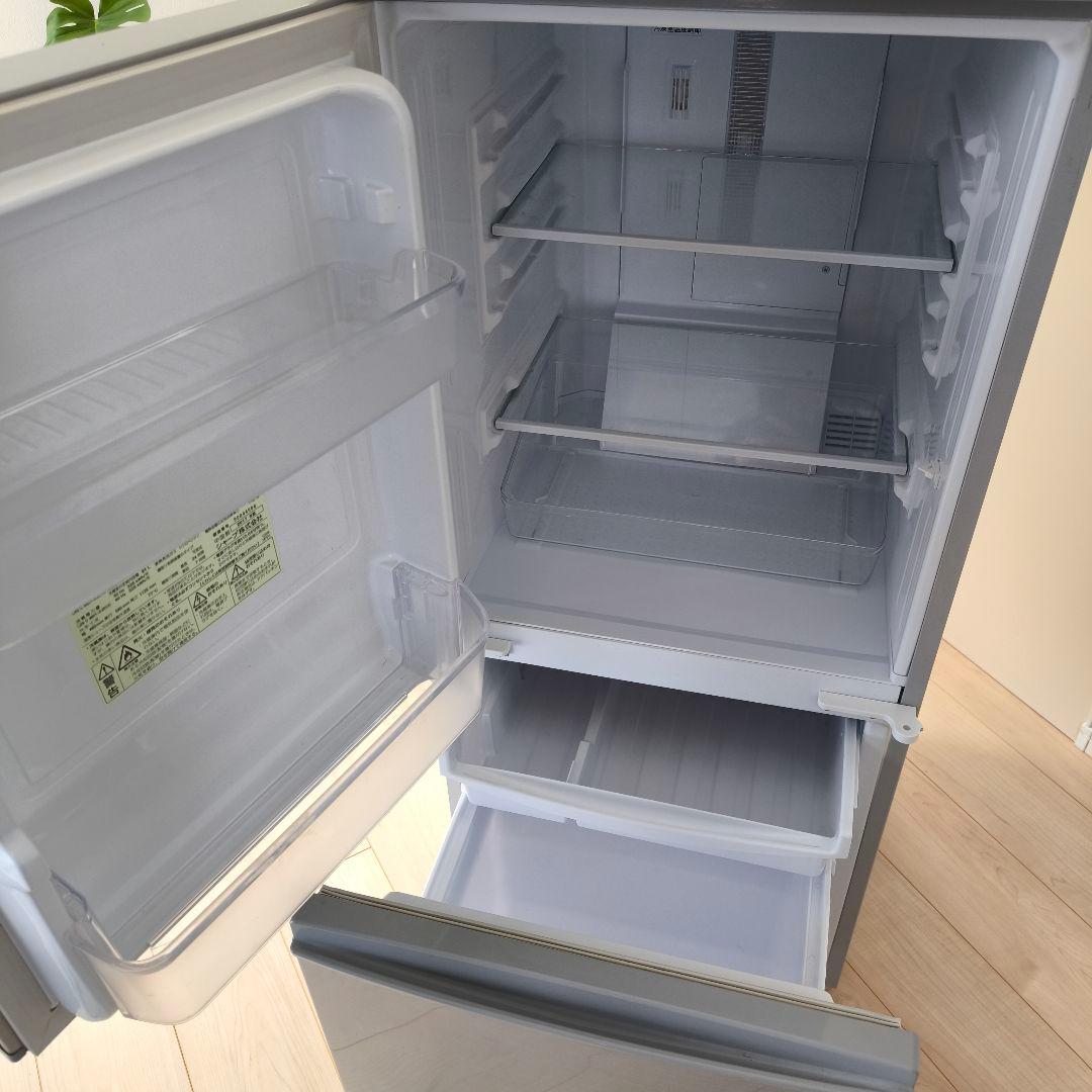 SHARP シルバー 冷蔵庫 2ドア　SJ-D14C-S 年式 2017年